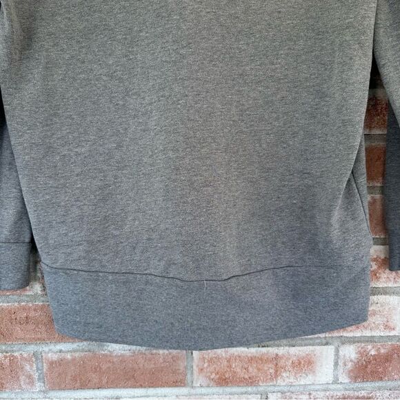 Victoria’s Secret Sport Quarter Zip Logo Sweatshirt Women’s Medium Gray - Picture 8 of 9